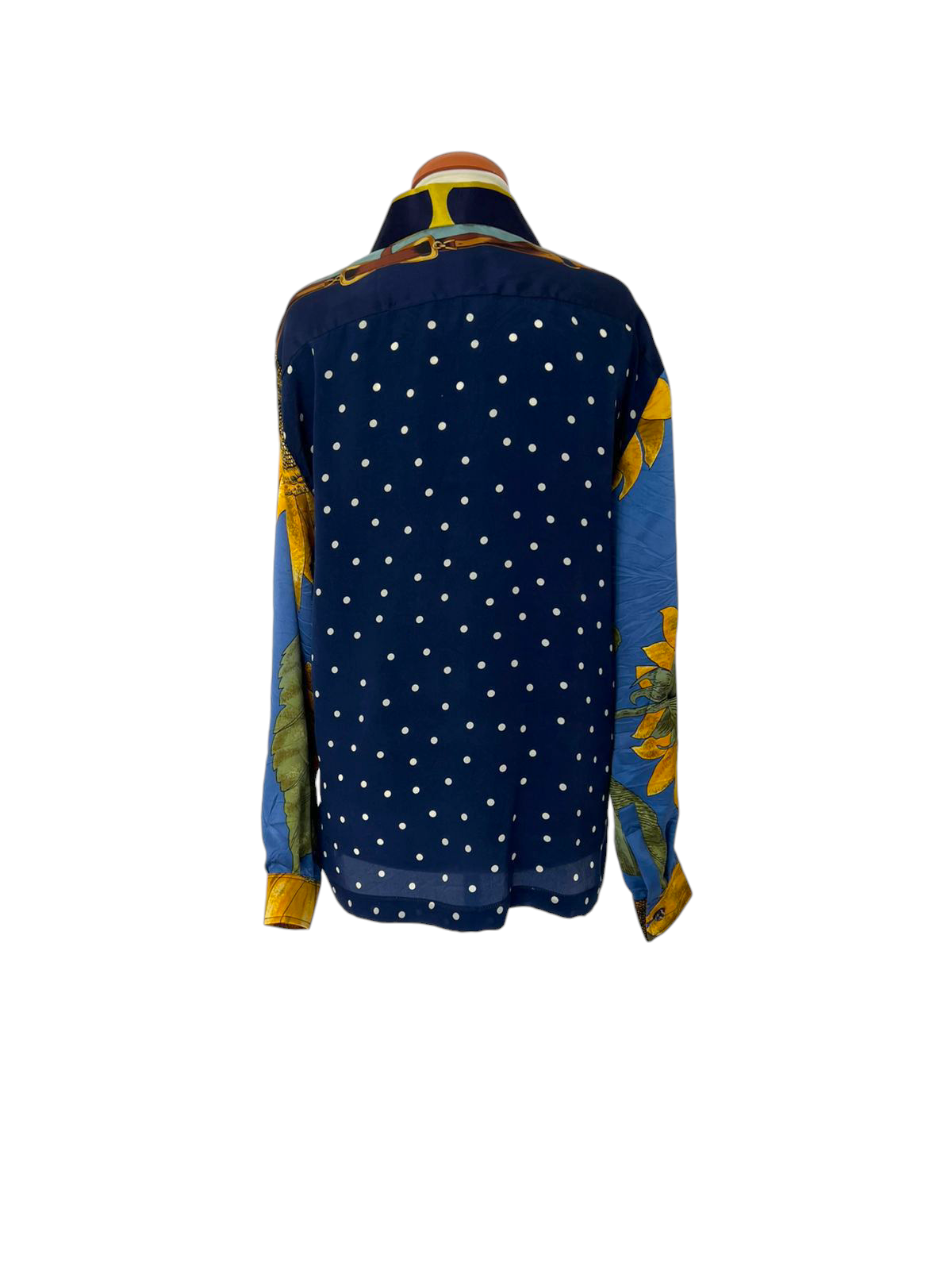 Silk scarf shirt