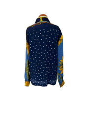 Silk scarf shirt