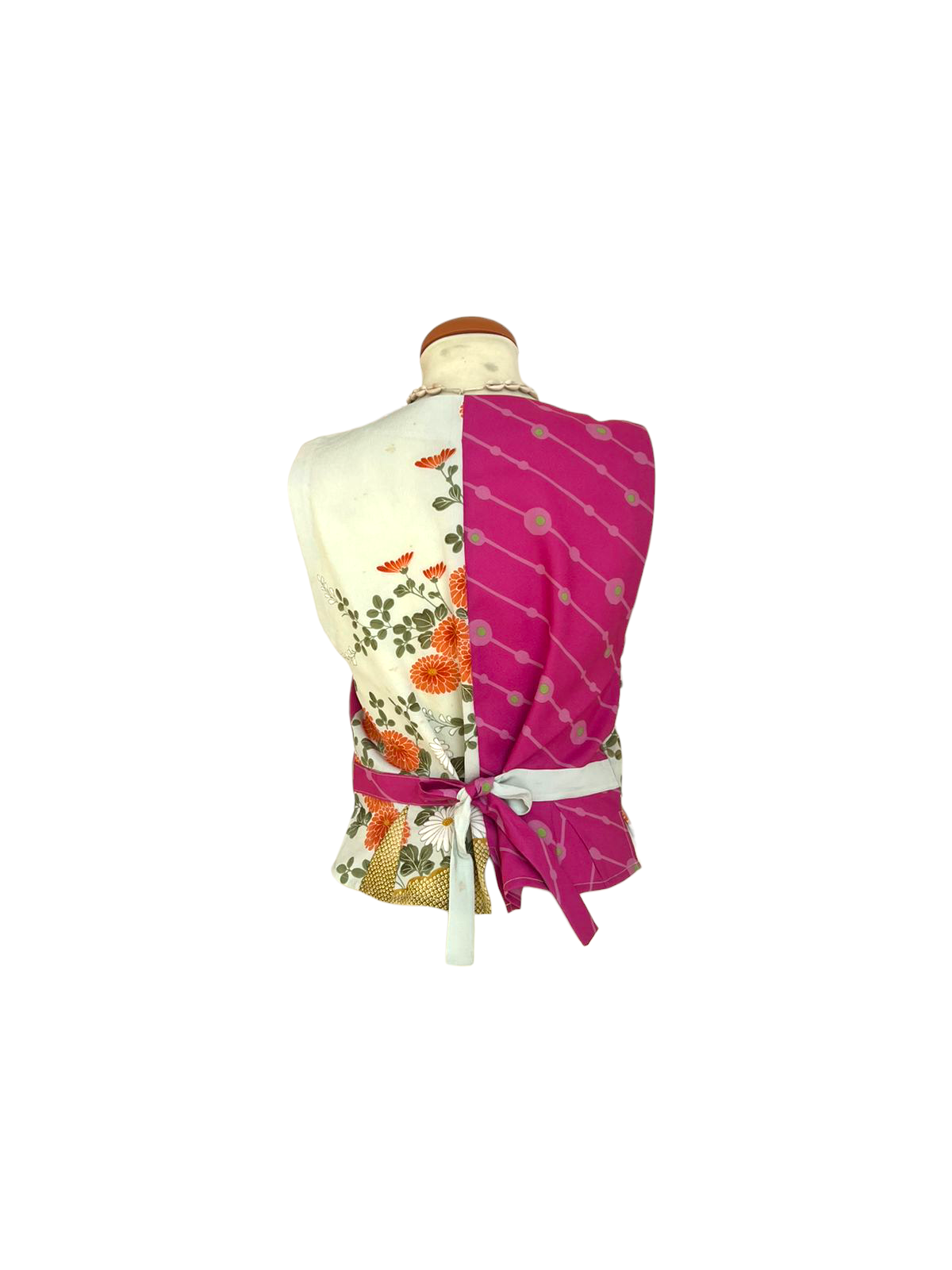 Silk scarf vest