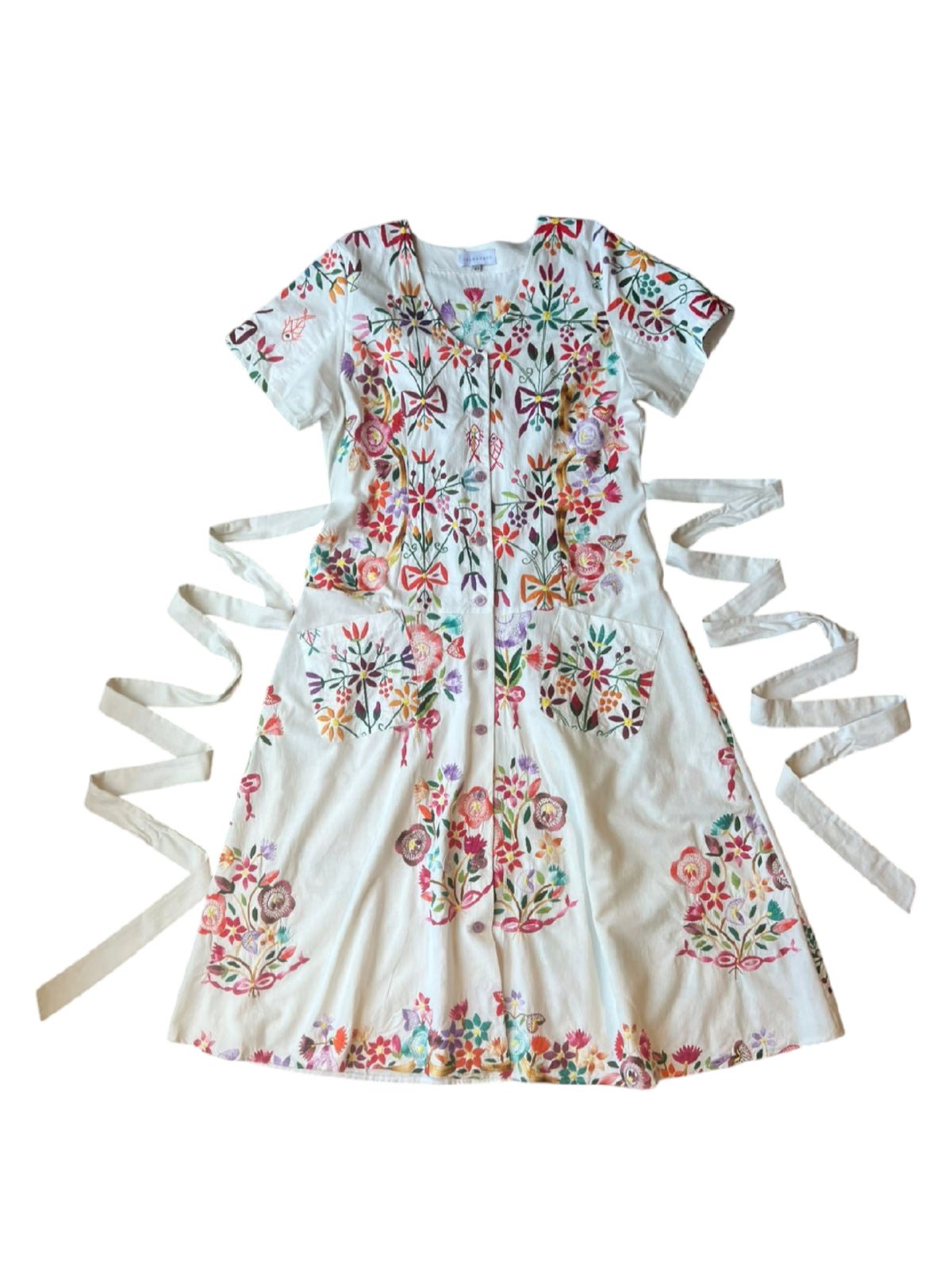 UPCYCLED BUTTONED DRESS 3