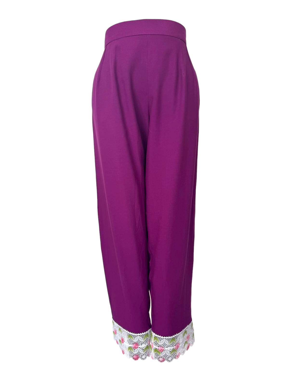 COTTON PANTS WITH LACE