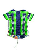 Upcycled silk scarf top