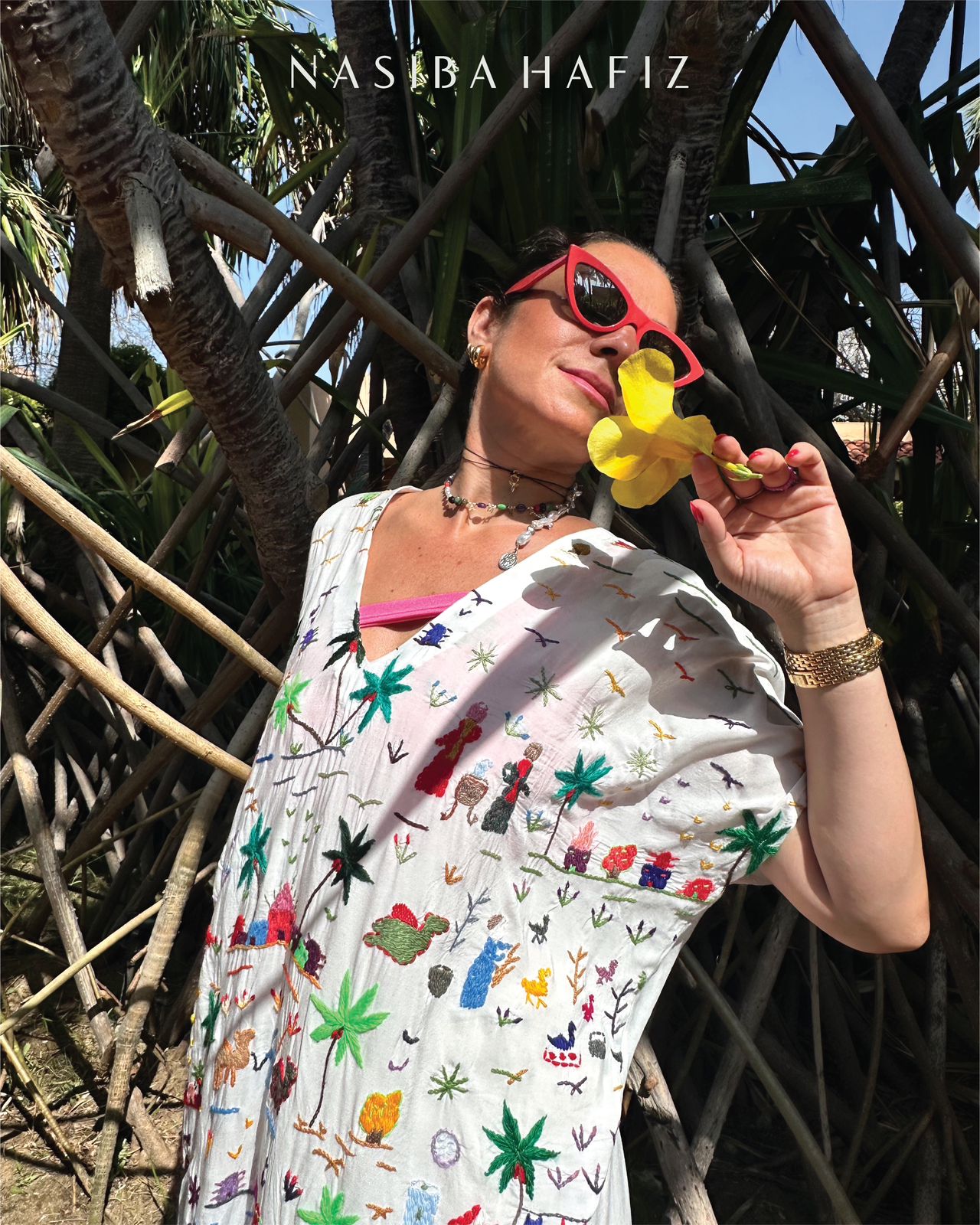 Hand embroidery kaftan