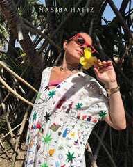Hand embroidery kaftan