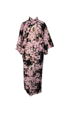 AUTHENTIC JAPANESE COTTON KIMONO BLACK