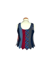 UPCYCLED VINTAGE TIE TOP