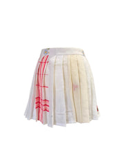 UPCYCLED VINTAGE LINENS MINI SKIRT