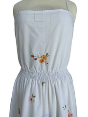 UPCYCLED VINTAGE LINEN WHITE DRESS