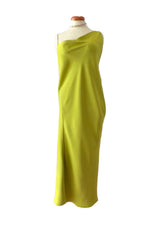 Neon green slip dress