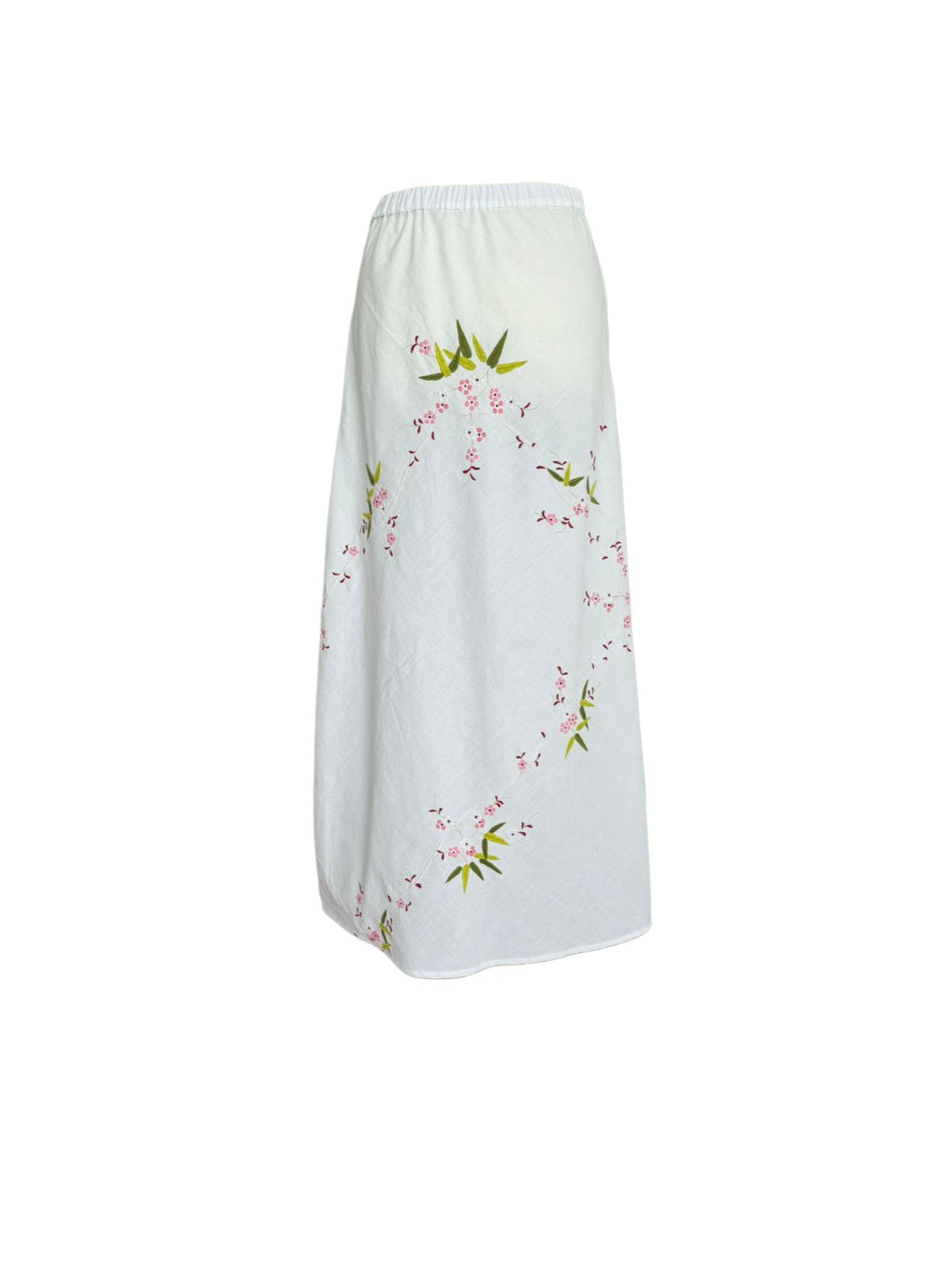 UPCYCLED VINTAGE LINEN WHITE SKIRT