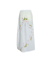 UPCYCLED VINTAGE LINEN WHITE SKIRT