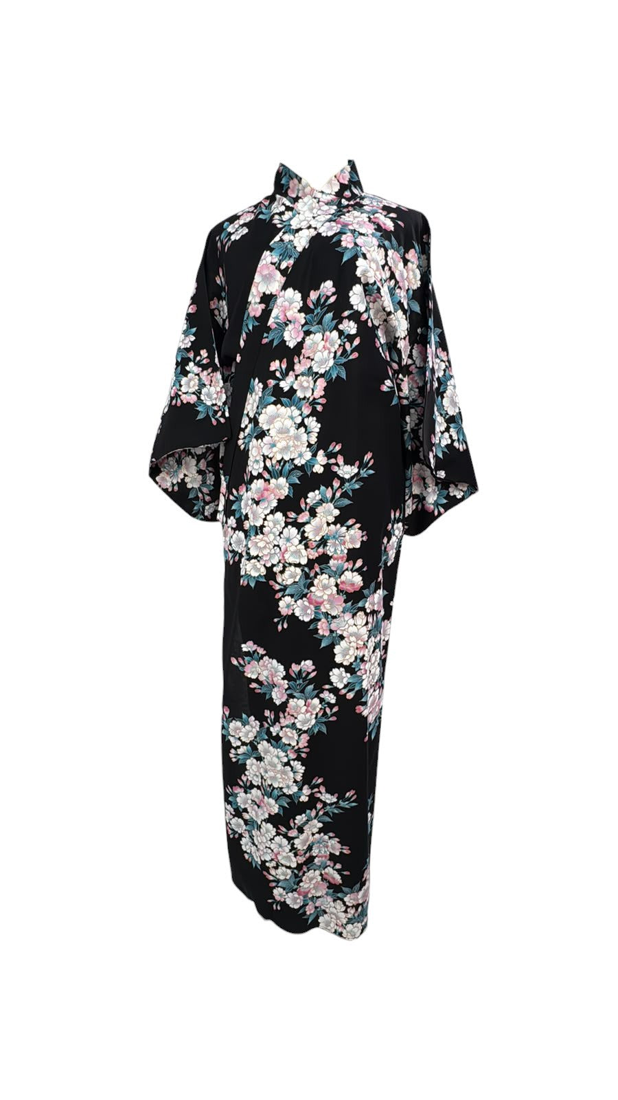 AUTHENTIC JAPANESE COTTON KIMONO BLACK