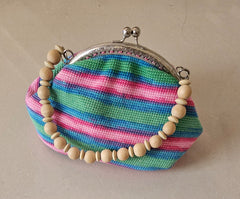 Multi Color crochet hand bag