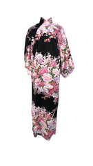 AUTHENTIC JAPANESE COTTON KIMONO BLACK