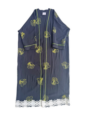 SHALKY HAND BLOCK PRINTED BLACK BAYA