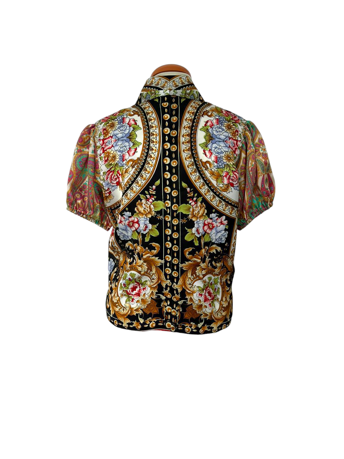 Silk scarf top