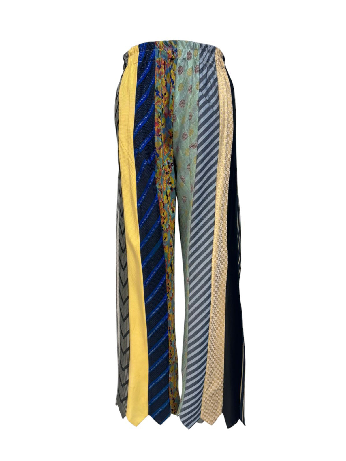 UPCYCLED VINTAGE TIES PANTS