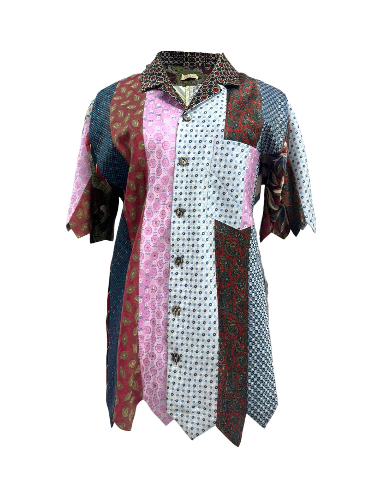 UPCYCLED VINTAGE TIES SHIRT
