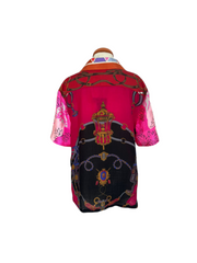 UPCYCLED SILK SCARF SHIRT