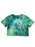 Star sign tie dye crop top shirt