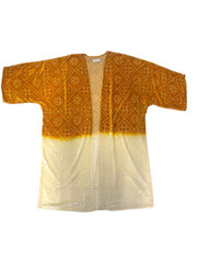 Velvet yellow abaya