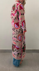 LONG VELVET COAT size small