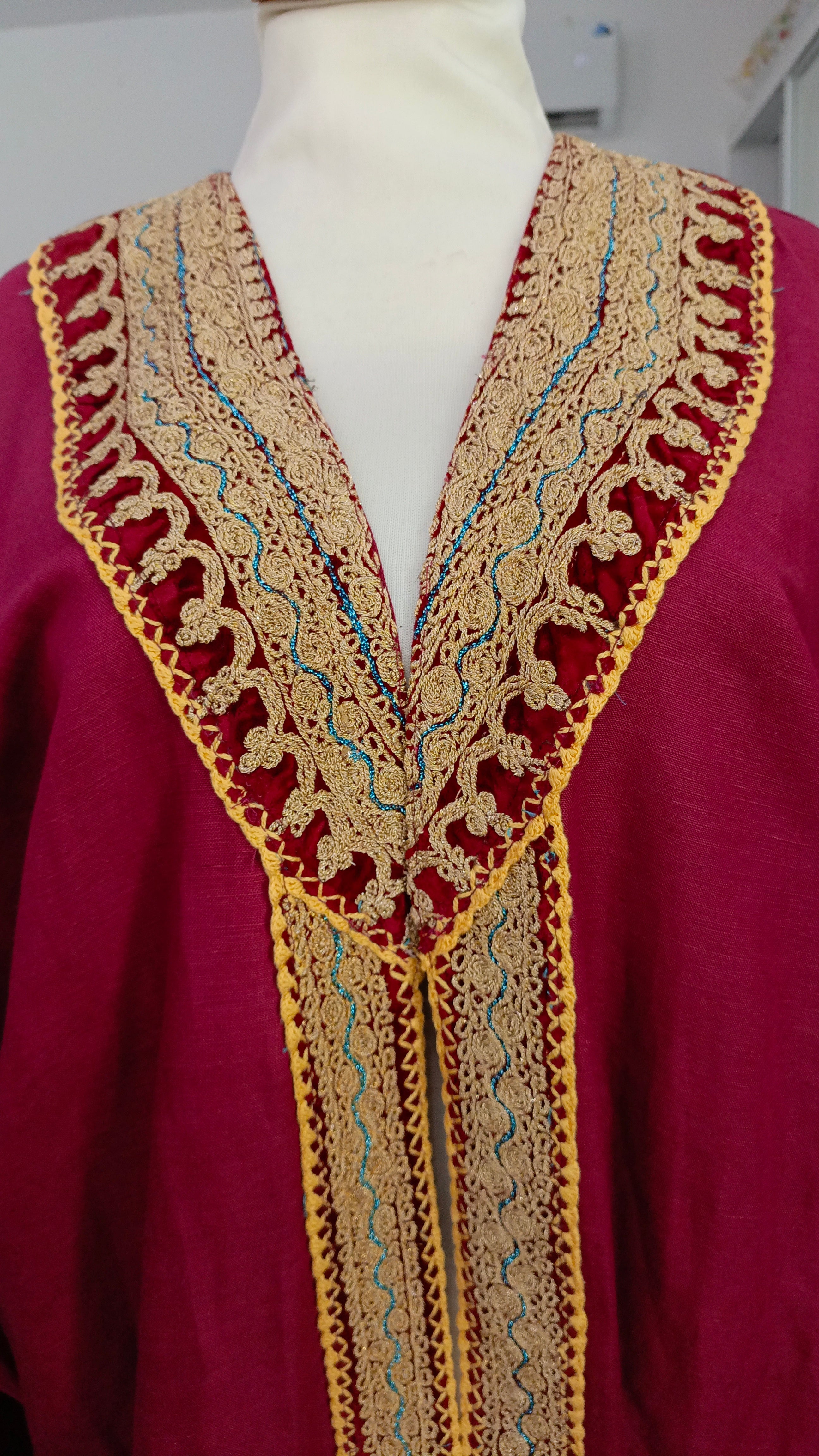 UPCYCLED PALESTINIAN  EMBROIDERY ABAYA 4