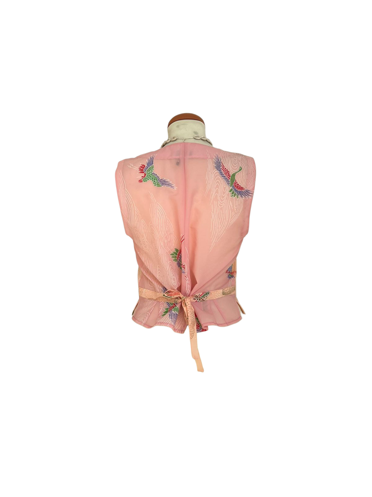 Silk scarf vest