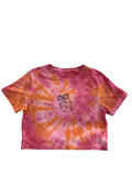 Star sign tie dye crop top shirt