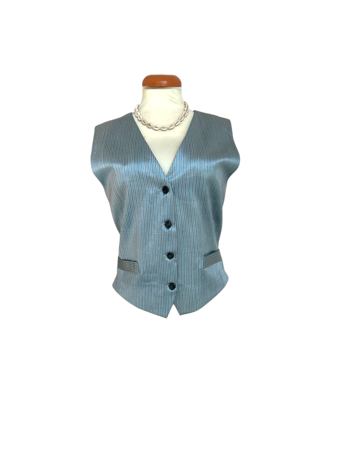 Silk scarf vest