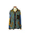 Silk scarf shirt