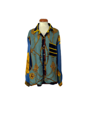 Silk scarf shirt
