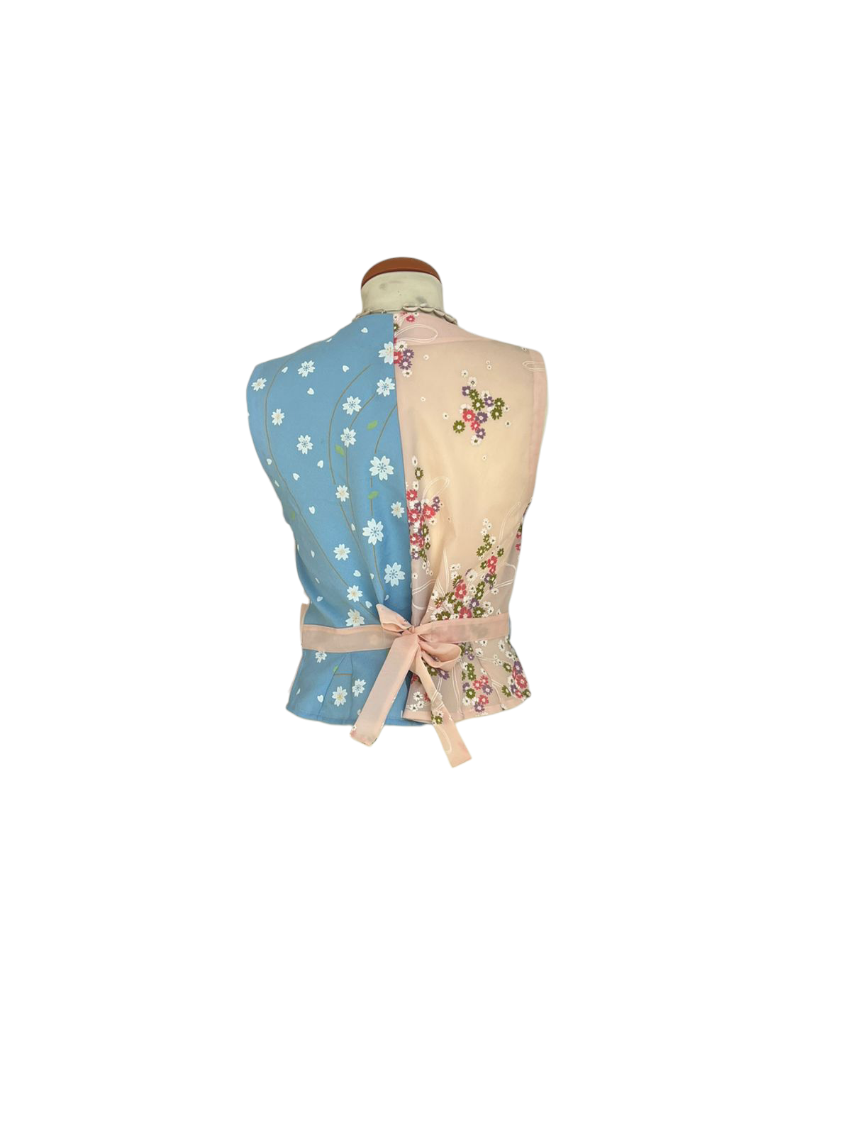 Silk scarf vest