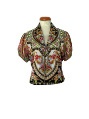 Silk scarf top