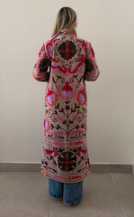 LONG VELVET COAT size small