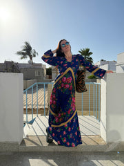 NH X ALULA LONG BLUE DRESS