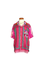 UPCYCLED SILK SCARF SHIRT