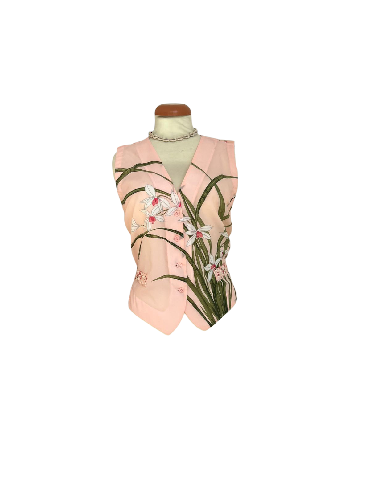 Silk scarf vest