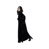 Heart velvet abaya