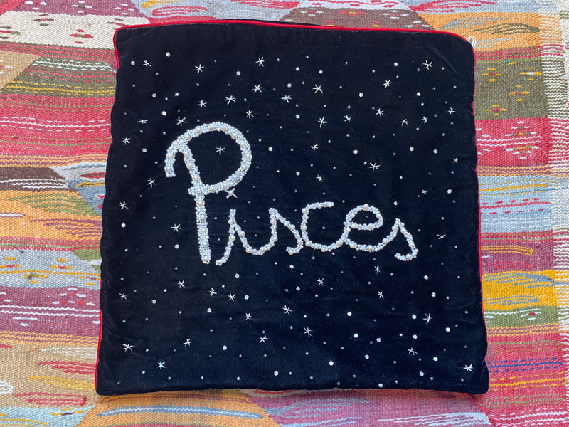 Pisces velvet pillow( made to order)