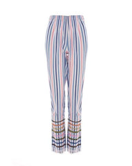 Plain sky top and pants set