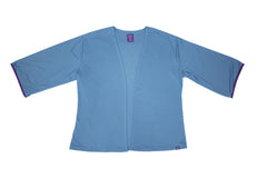 LIGHT BLUE CARDIGAN AND TOP WITH PANTS SET